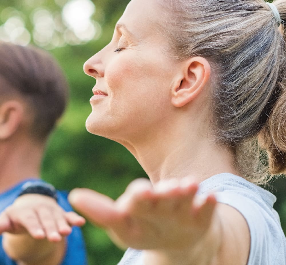 woman doing tai chi