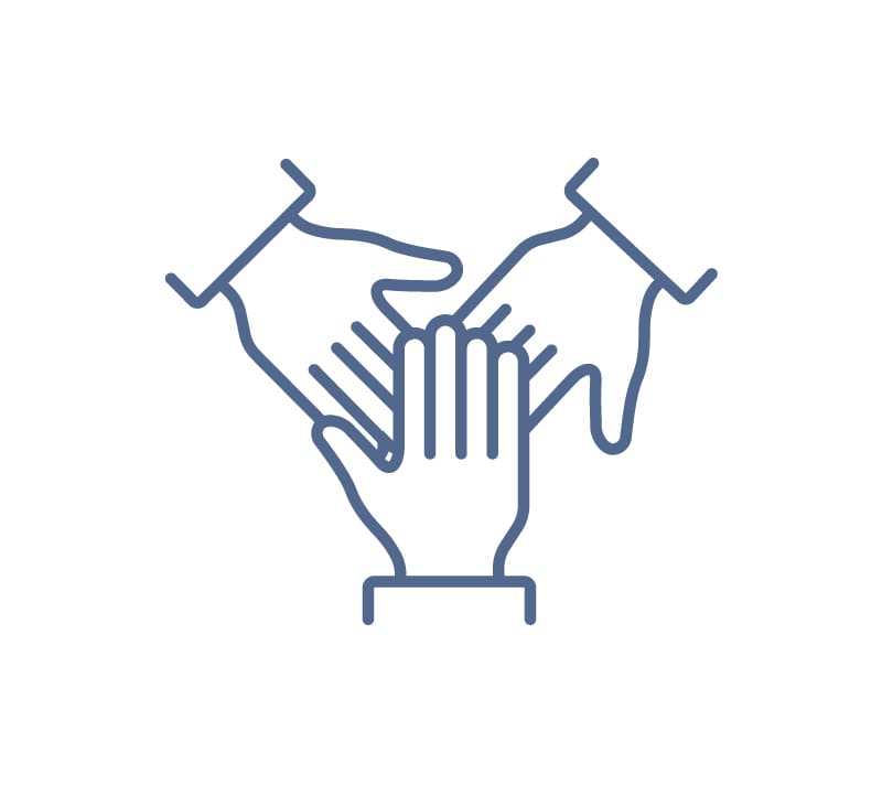hands-in icon